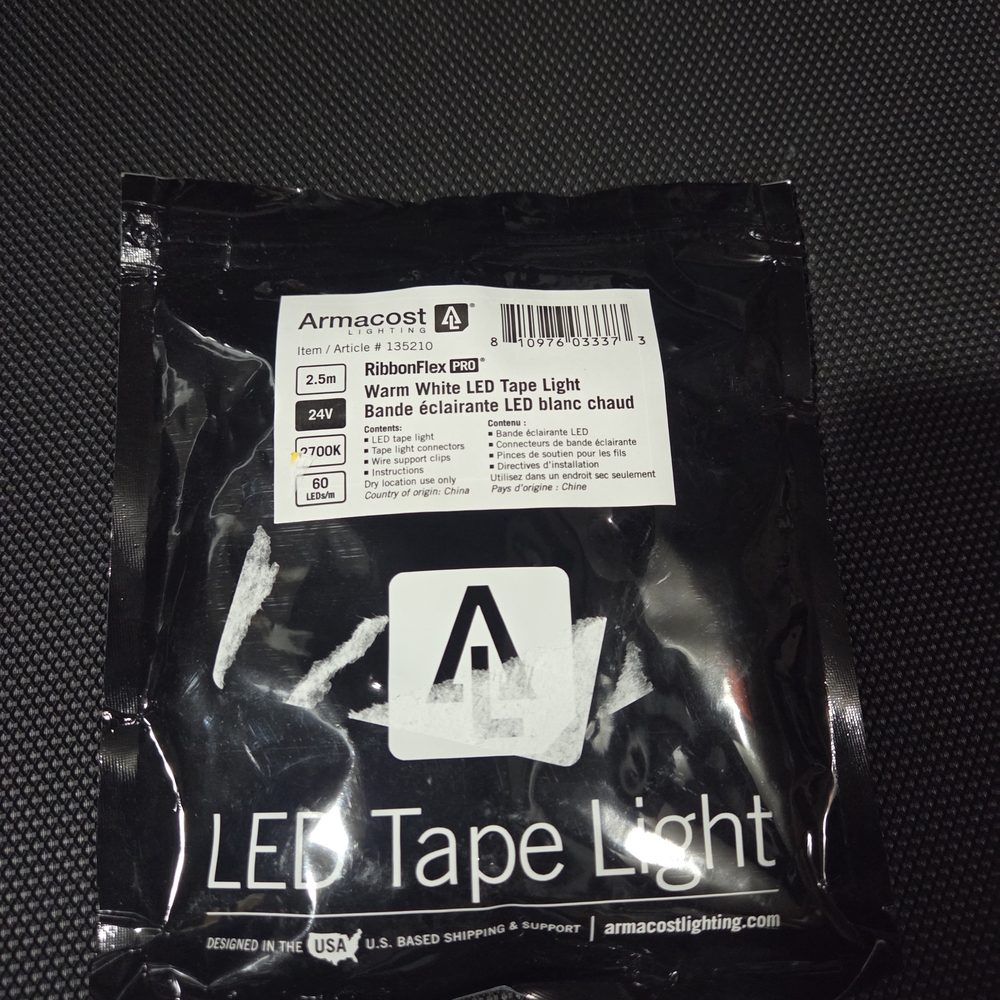 Armacost Lighting RibbonFlex Pro 24V Warm White LED Tape Light. 